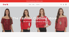 Desktop Screenshot of evasfashion.com